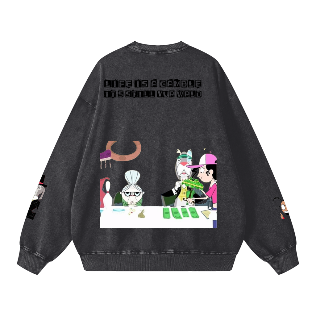 Snow Washed Oversized Sweatshirt